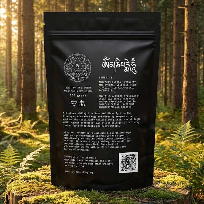 Raw Shilajit Resin — 100 grams Himalayan Mineral Resin (Bulk Deal) for wholesale by Optimal Alchemy