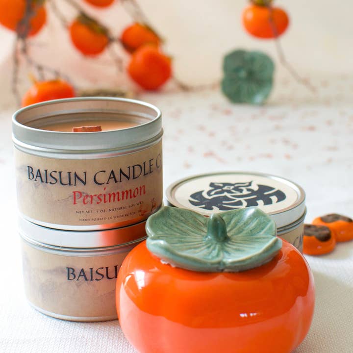 Persimmon- Scented Soy Candle for wholesale by Baisun Candle Co.