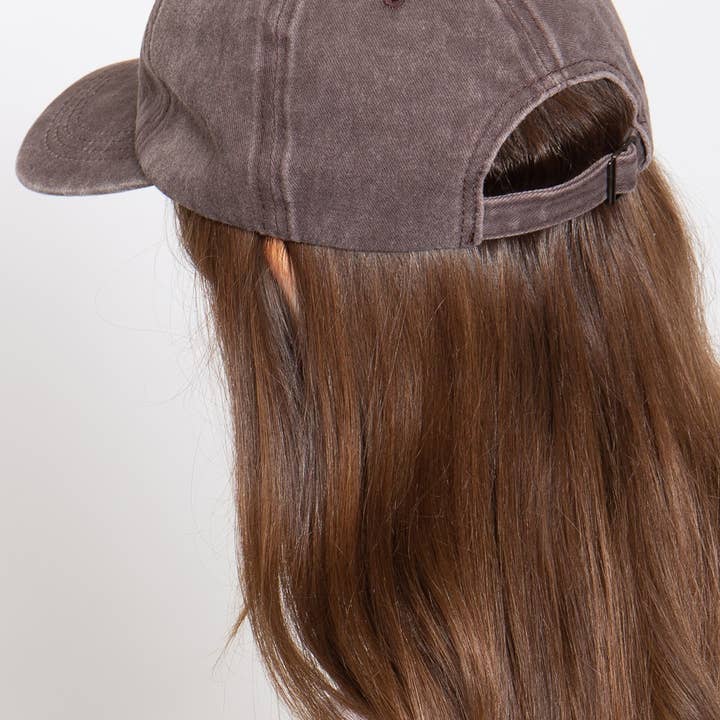 Love and Repeat - Vente Casquette de baseball – femme - CASQUETTE TENDANCE DÉLAVÉE À L'ACIDE SMILEY3