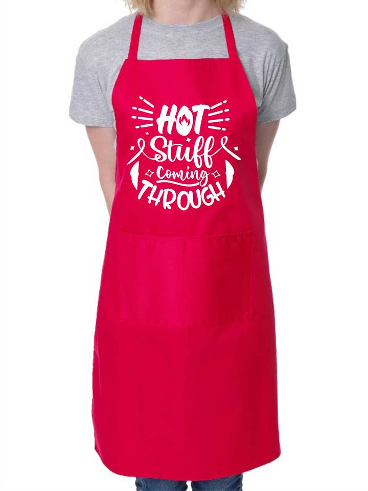 Hot Stuff kommer gennem forklæde bagning BBQ madlavning for engroshandel hos Print4U