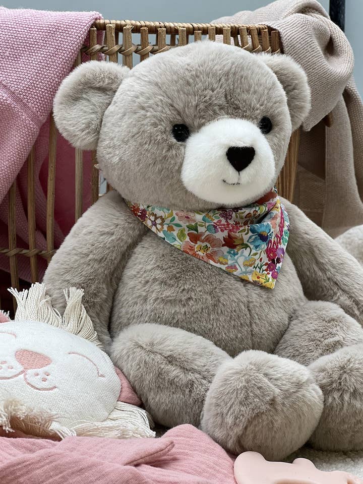 Peluche Ours Maurice Taupe pour la vente par Pamplemousse Peluches