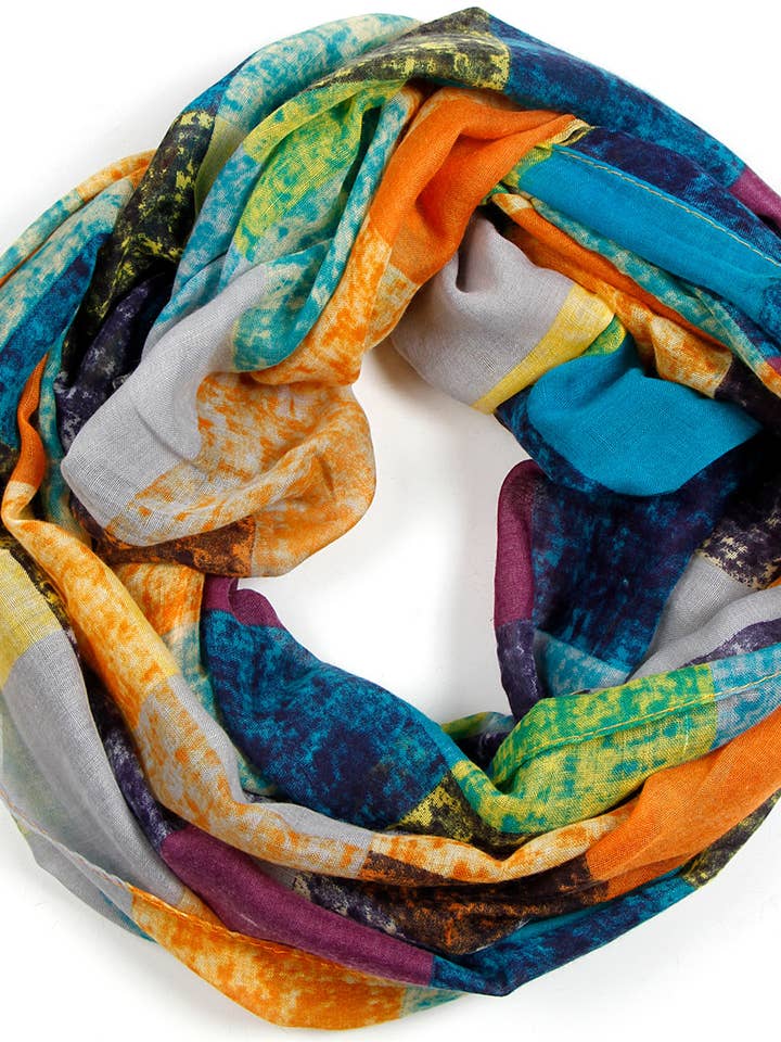 Infinity Scarf Print Lightweight Loop Scarf Summer Wrap for wholesale by SERENITA