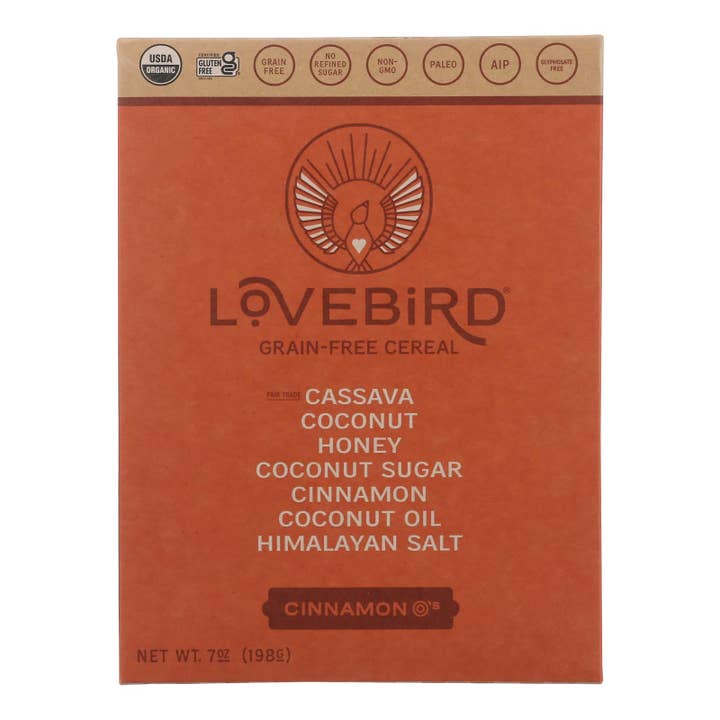 Lovebird - Cereal Cinnamon Grnfr - Case Of 6-7 Oz for wholesale by Everyday Supply Co