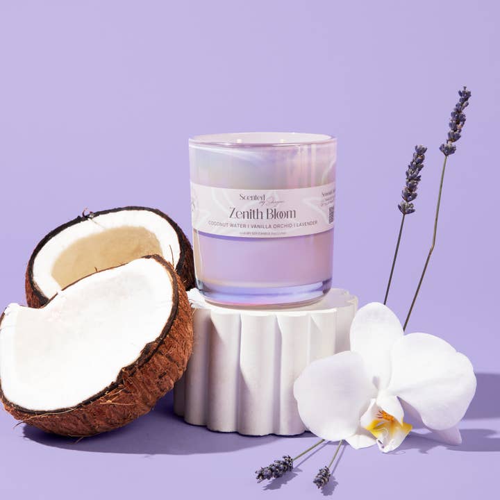 Zenith Bloom- 8 oz Luxury Soy/ Spring Candle for wholesale by Scented By Shayian