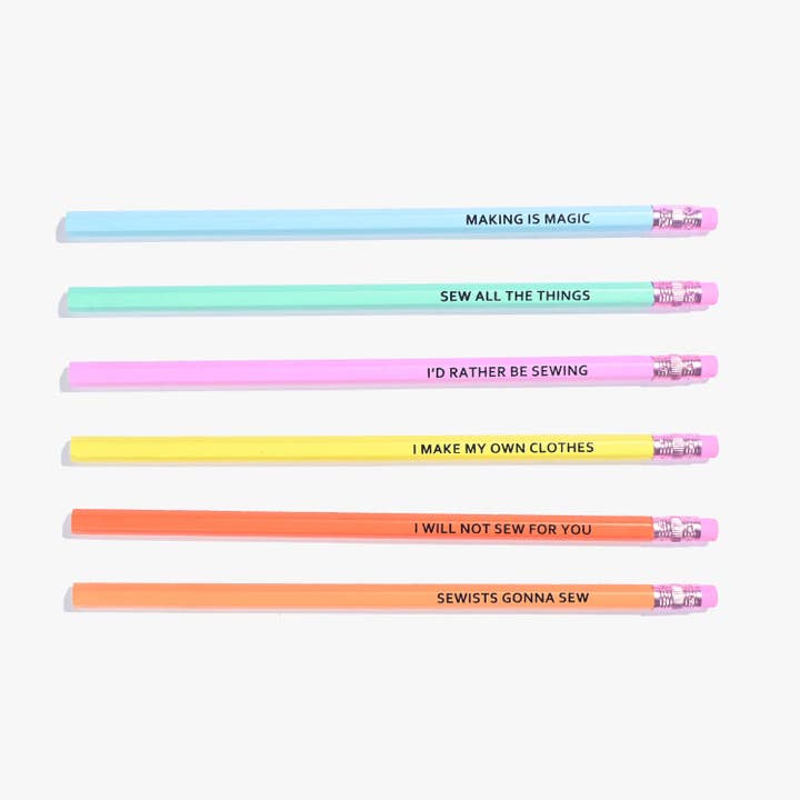 Kylie and The Machine - Vente Crayons - Crayons à coudre KATM | Paquet de 6 crayons HB