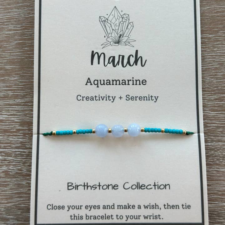 Picki Nicki - Vendita all'ingrosso Parure di gioielli - Braccialetto Birthstone, set di pietre preziose su carte3