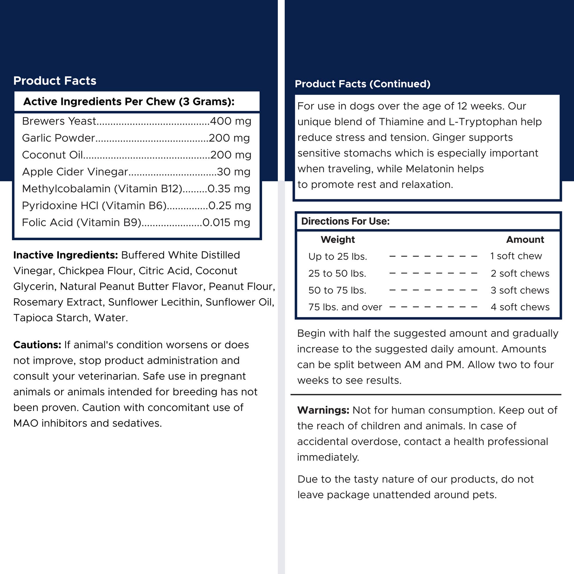 Chew + Heal - Wholesale Pet Supplement - Dog - PB Flavored Flea & Tick Soft Chews for Dogs3