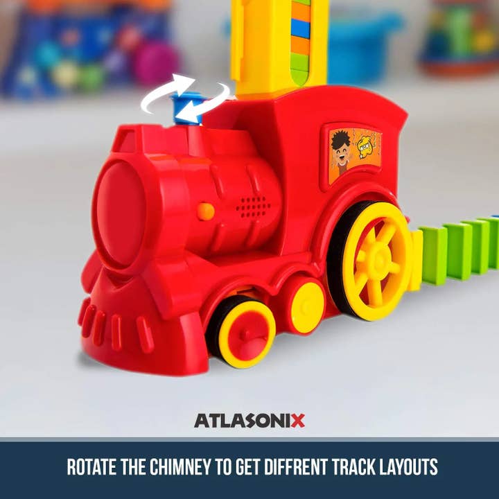 Atlasonix - Wholesale Toy Set - Kids - Domino Train Toy, Domino Train Set That Prepares Your Domino