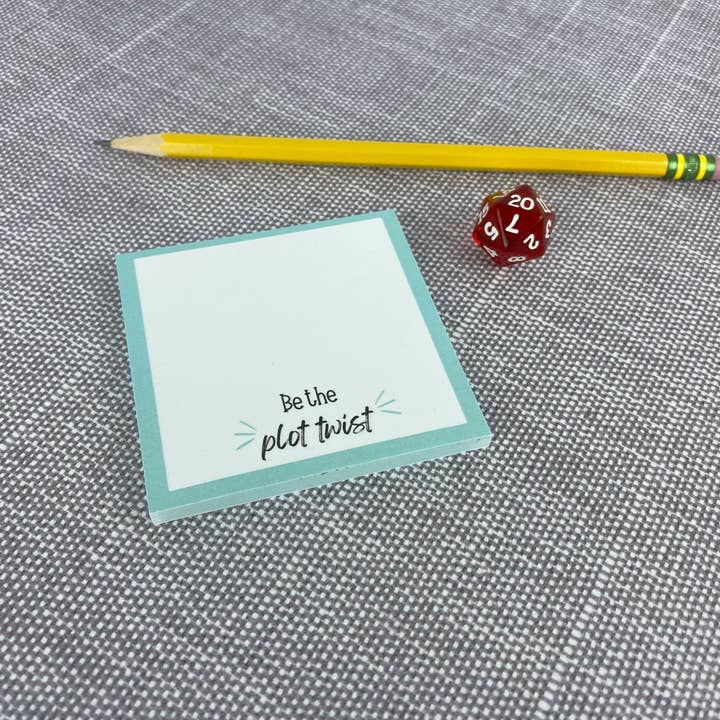 Be the Plot Twist Sticky Note – 3x3 Light Blue Memo Pa for wholesale by Lootbug Lab