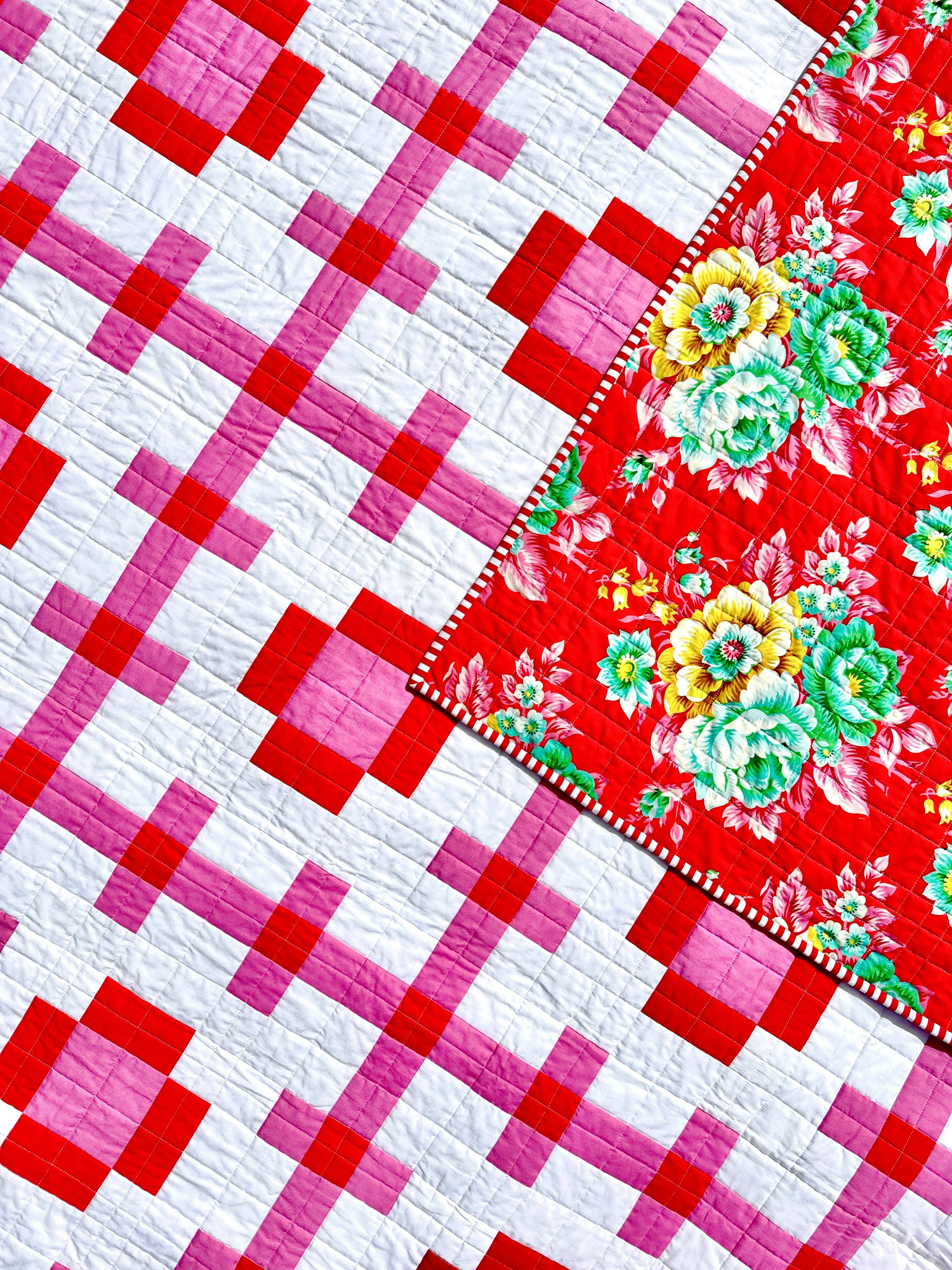 emma jean jansen – Engroshandel Hobbyværktøj – • Engros - Poppy Pink Quilt Mønster12