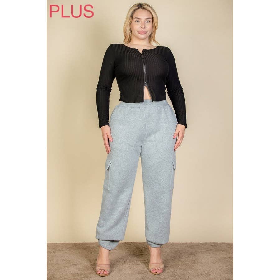 Timeless - Wholesale Athletic Sweatpants/Joggers - Women's - PLUS Cargo Jogger Sweatpants6