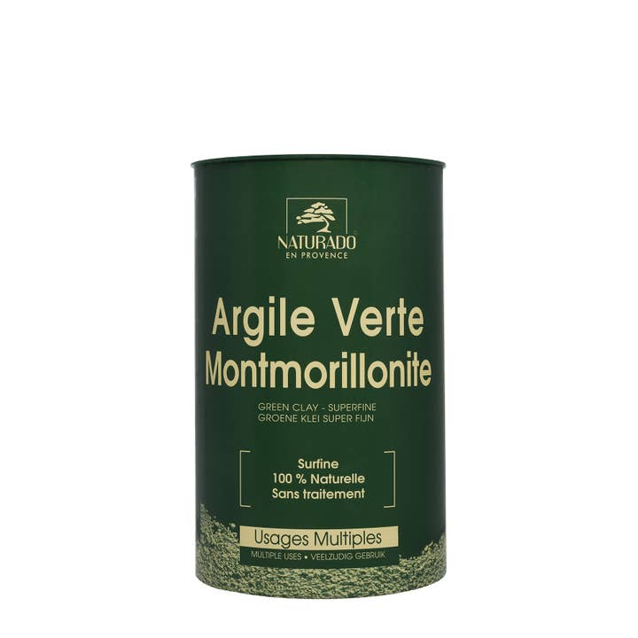 NATURADO EN PROVENCE - Wholesale Skincare Face Mask - Montmorillonite Cosmos Natural 300g green clay pot