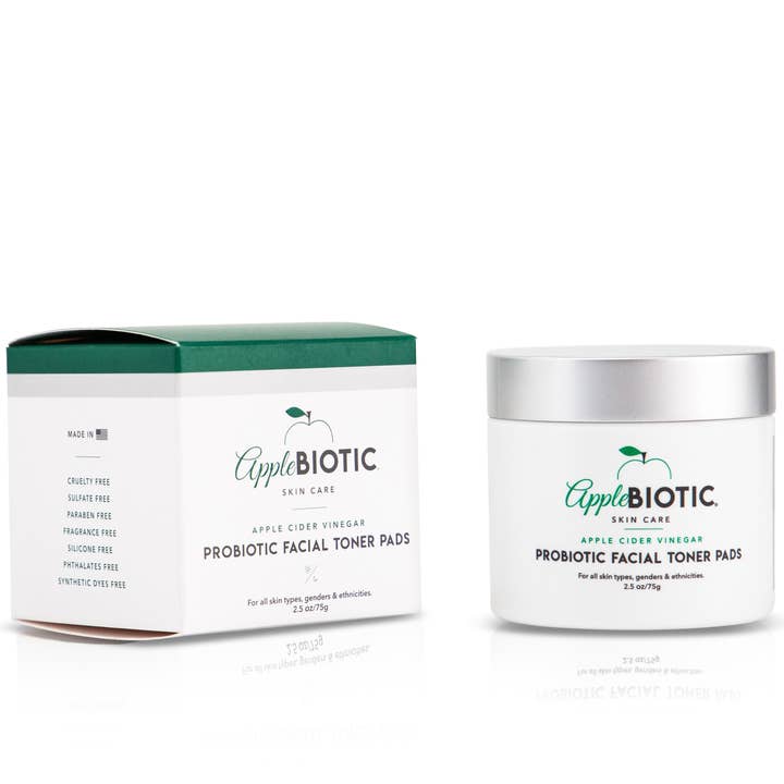 Tampons faciaux probiotiques au vinaigre de cidre pour la vente par Applebiotic