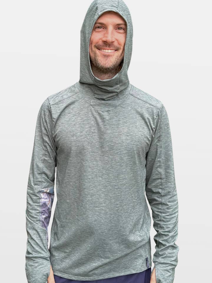 Haut à manches longues avec capuche pour homme Treeline pour la vente par Alpine Fit