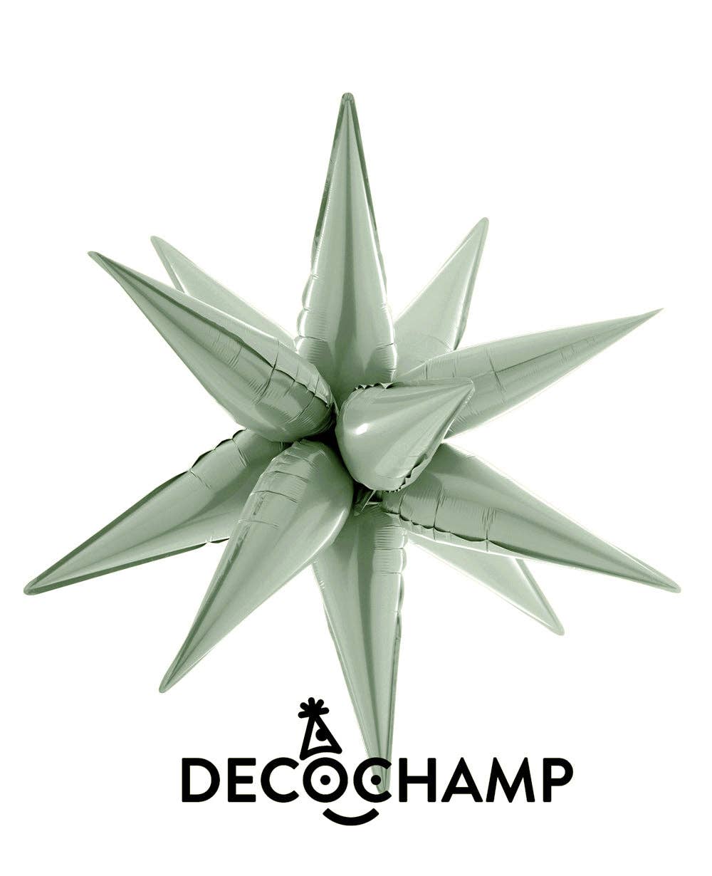 THE BALLOON HUB - Wholesale Balloon - DecoChamp Starburst 3D Foil Balloon - 26 in. (Choose Color)11
