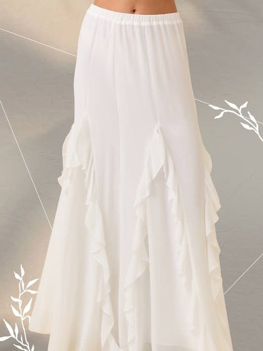 Maxi Ruffle Skirt for wholesale by Main Strip