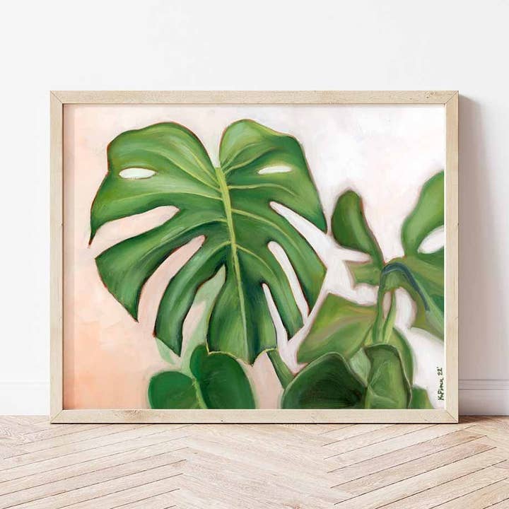 Filodendri con stampa a corallo per la vendita all'ingrosso da parte di Pierce & Paint