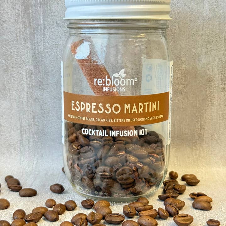 Espresso Martini Cocktail d'Automne Mocktail Infusion Déshydratée pour la vente par RE:BLOOM INFUSIONS LLC