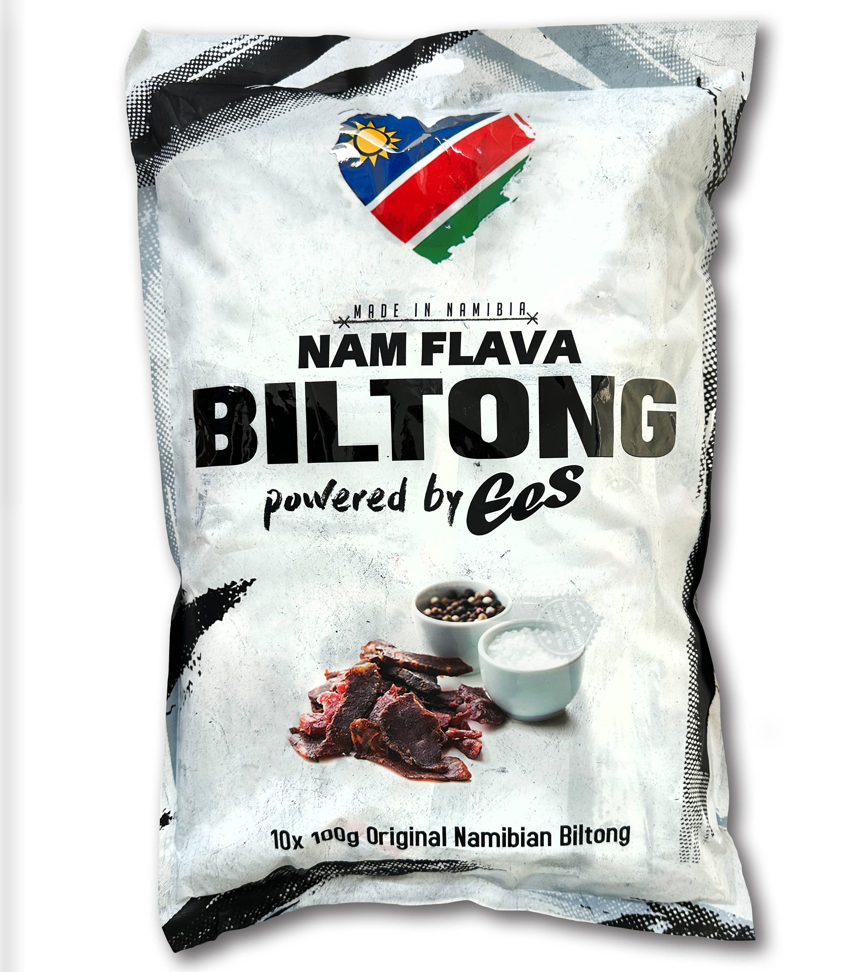 EES - Wholesale Jerky - Original Nam Flava Biltong van EES (10-pack - 100 g per stuk)2
