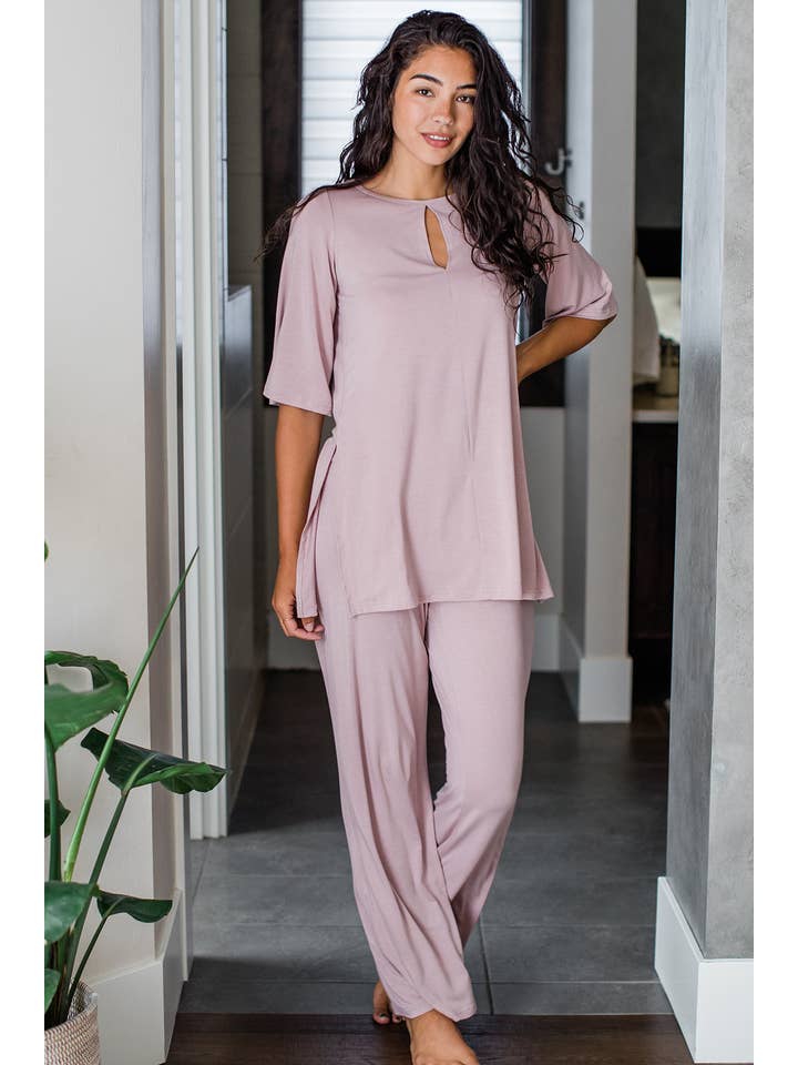 YALA - Wholesale Sleepwear Set - Women's - KAT LOUNGE BAMBOO PAJAMA SET1