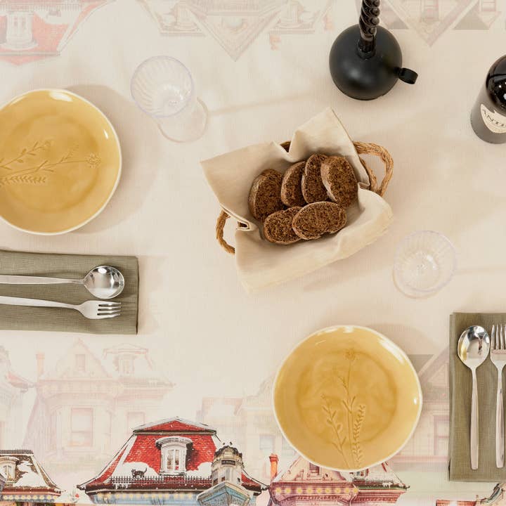 SG HOGAR - Wholesale Tablecloth - Christmas City Tact Fabric Tablecloth10