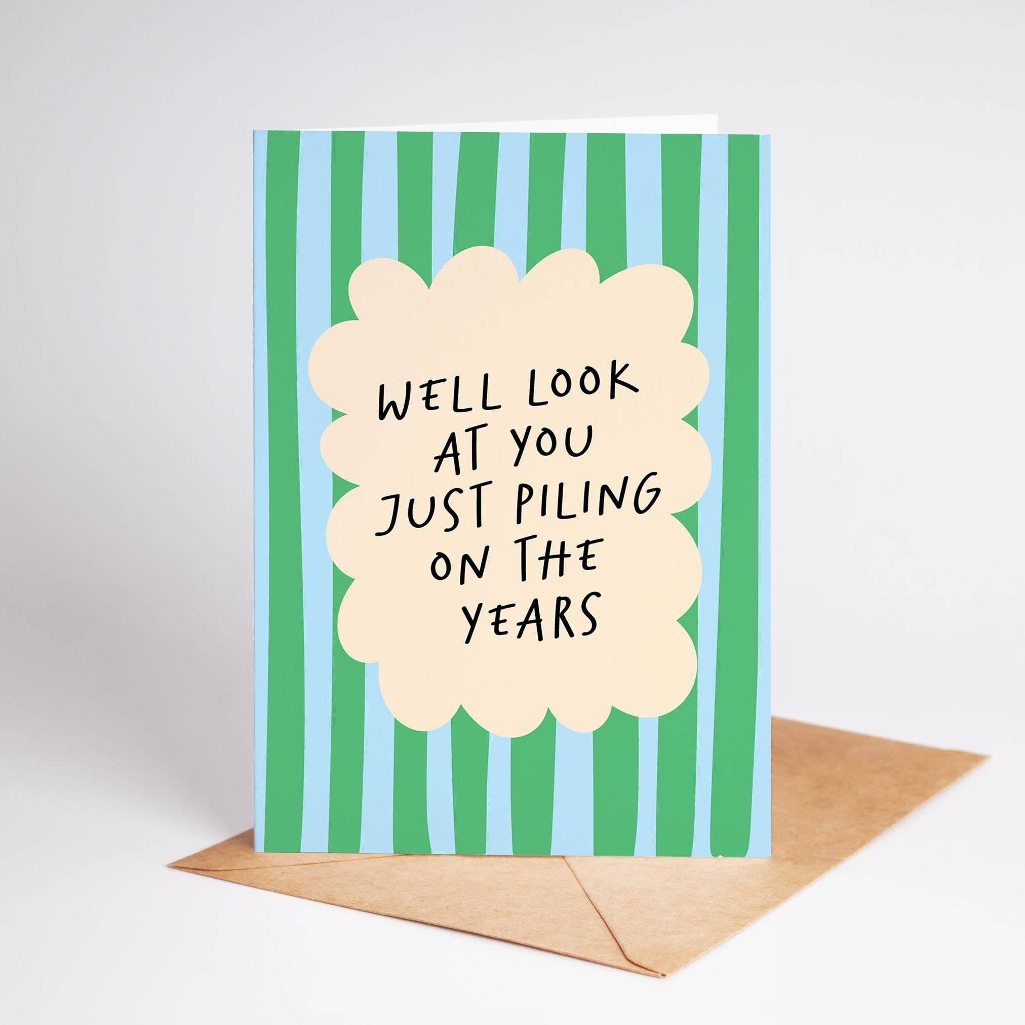 PulpKo – wholesale Birthday card – Piling on the Years Birthday Card2