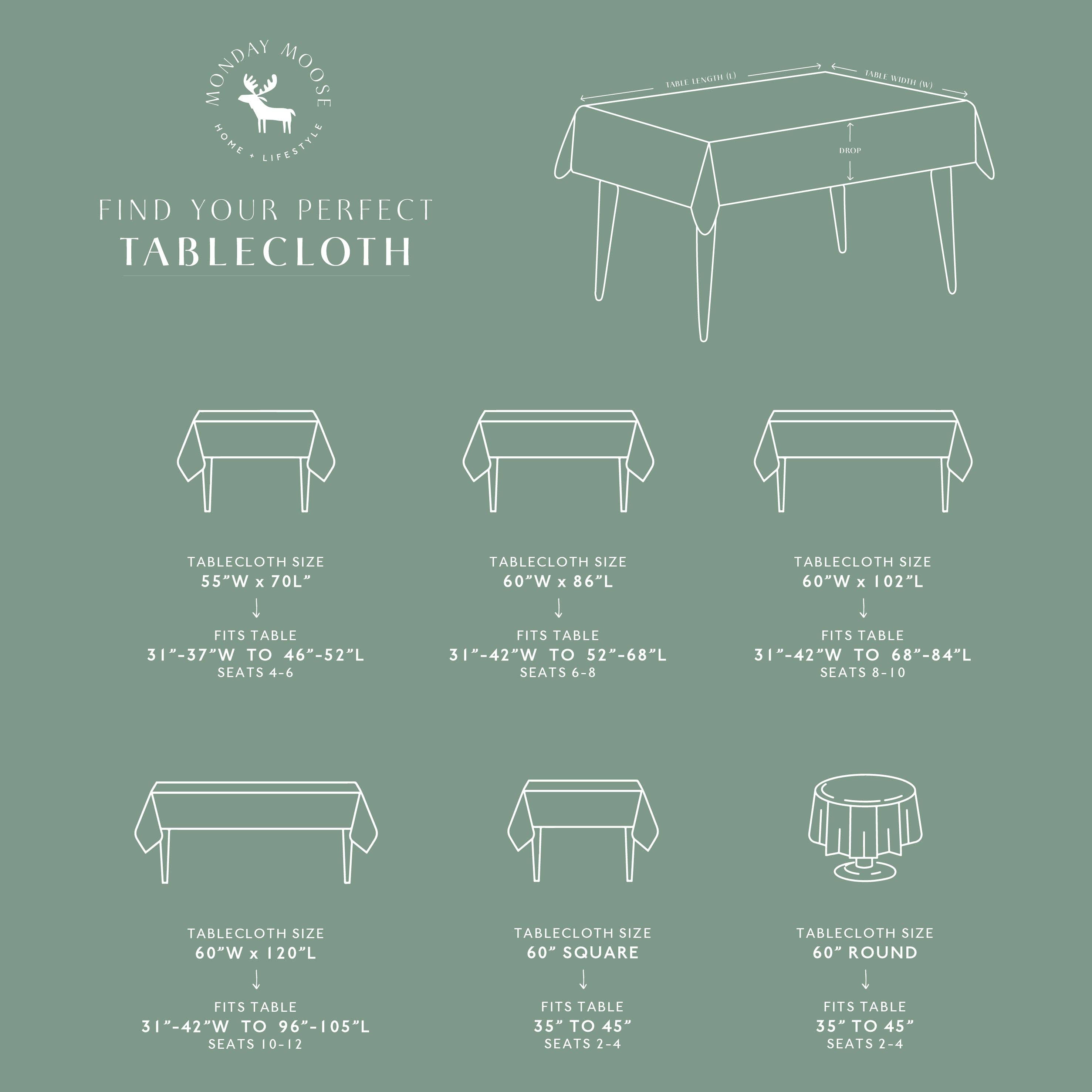 Monday Moose - Wholesale Tablecloth - Corcovado Tablecloth (Sage Green)2