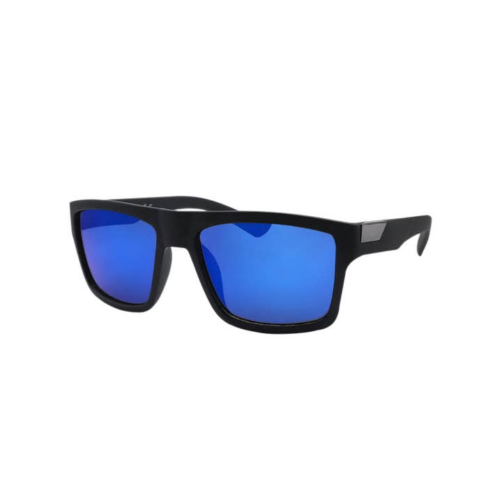 Shark Eyes, Inc - Wholesale Sunglasses - Men's - Mens Sunglass Square Frame Color Mirror Beach Style Surf New