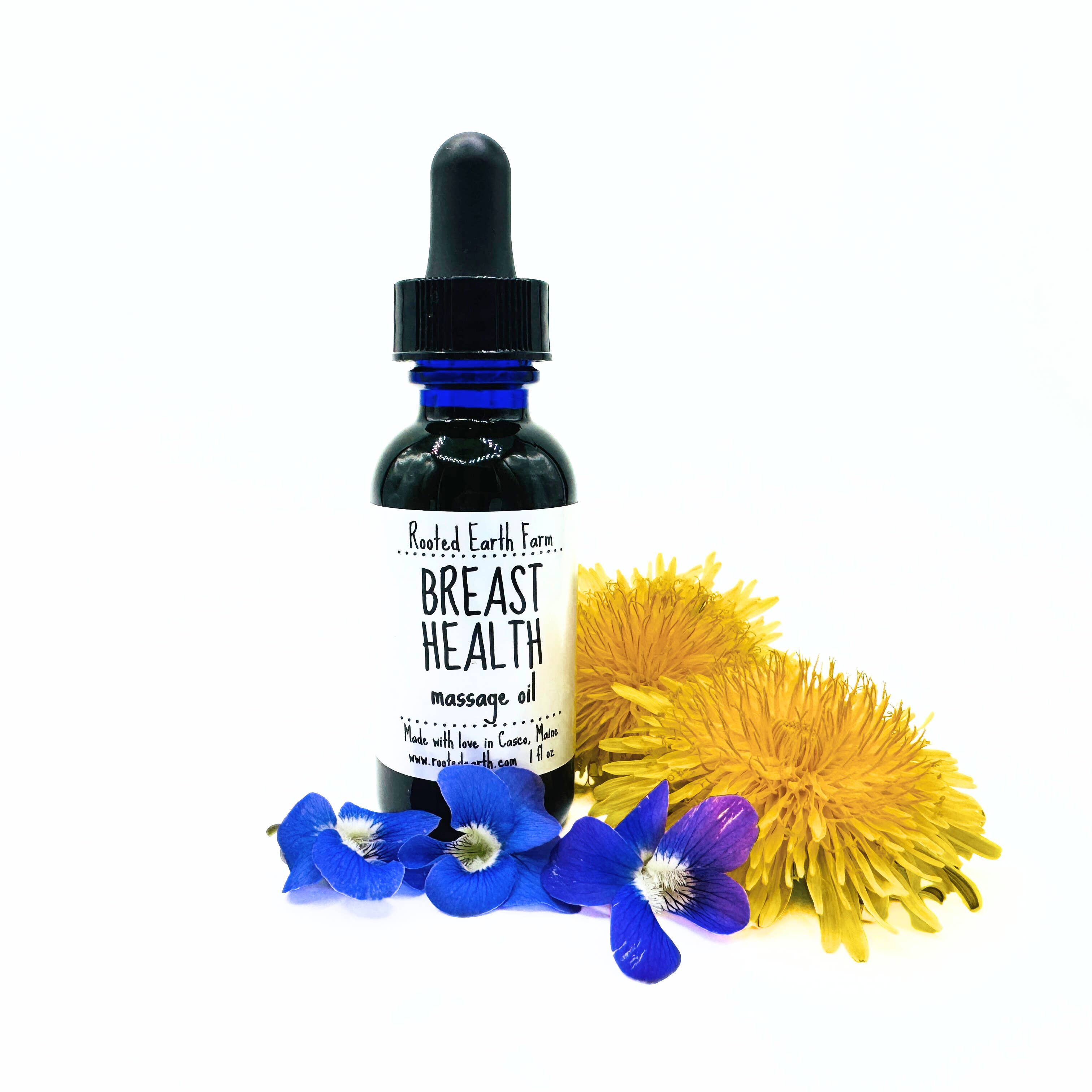 Rooted Earth Farm + Apothecary - Wholesale Massage Oil/Gel - Breast Health Massage Oil - 2 Size Options5