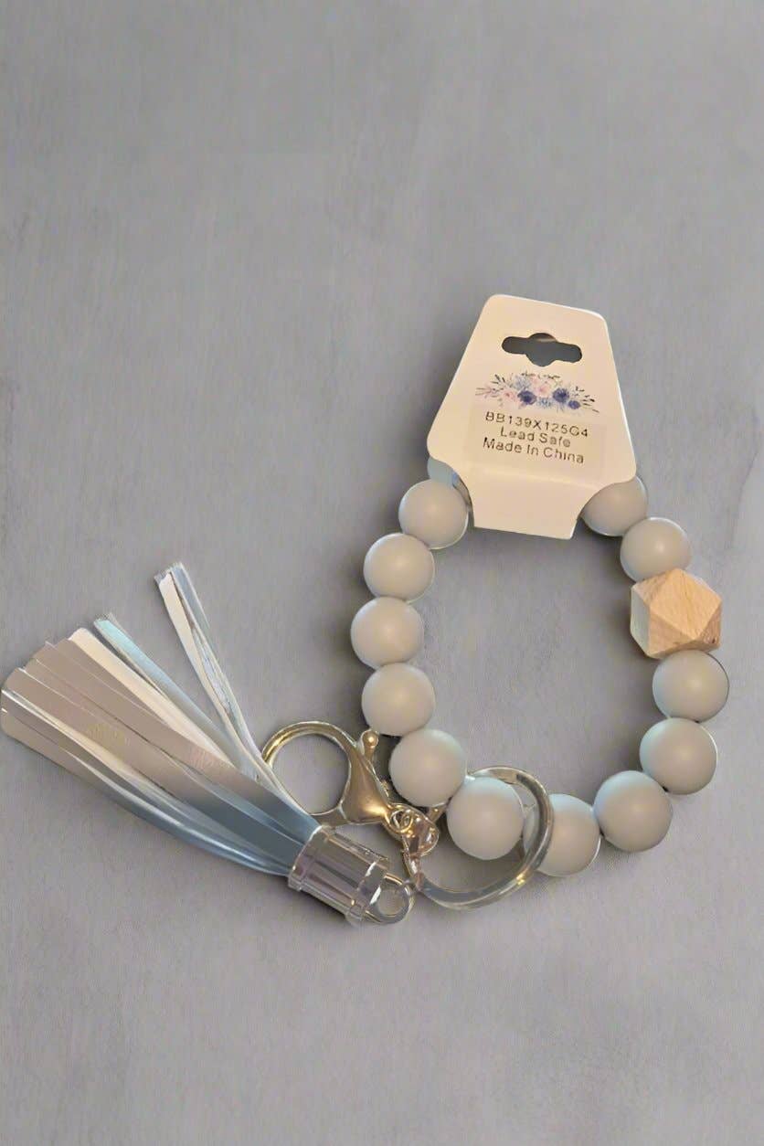 MiMi Wholesale - Vente Bracelets porte-clés - Porte-clés/bracelet porte-clés en silicone perlé BB139x12546