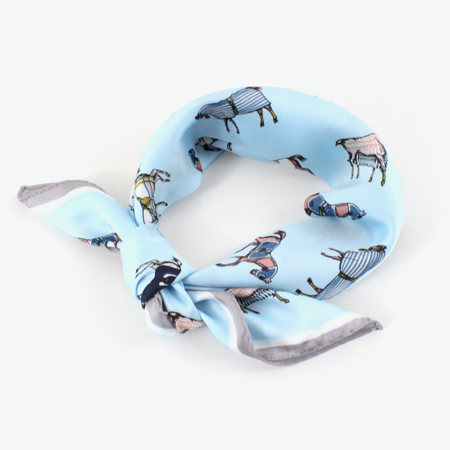 Pretty Persuasions - Wholesale Scarf - Women's - S25089 Horses Square Scarf (21"x21")2