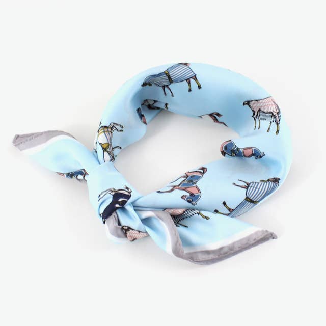 Pretty Persuasions - Wholesale Scarf - Women's - S25089 Horses Square Scarf (21"x21")2