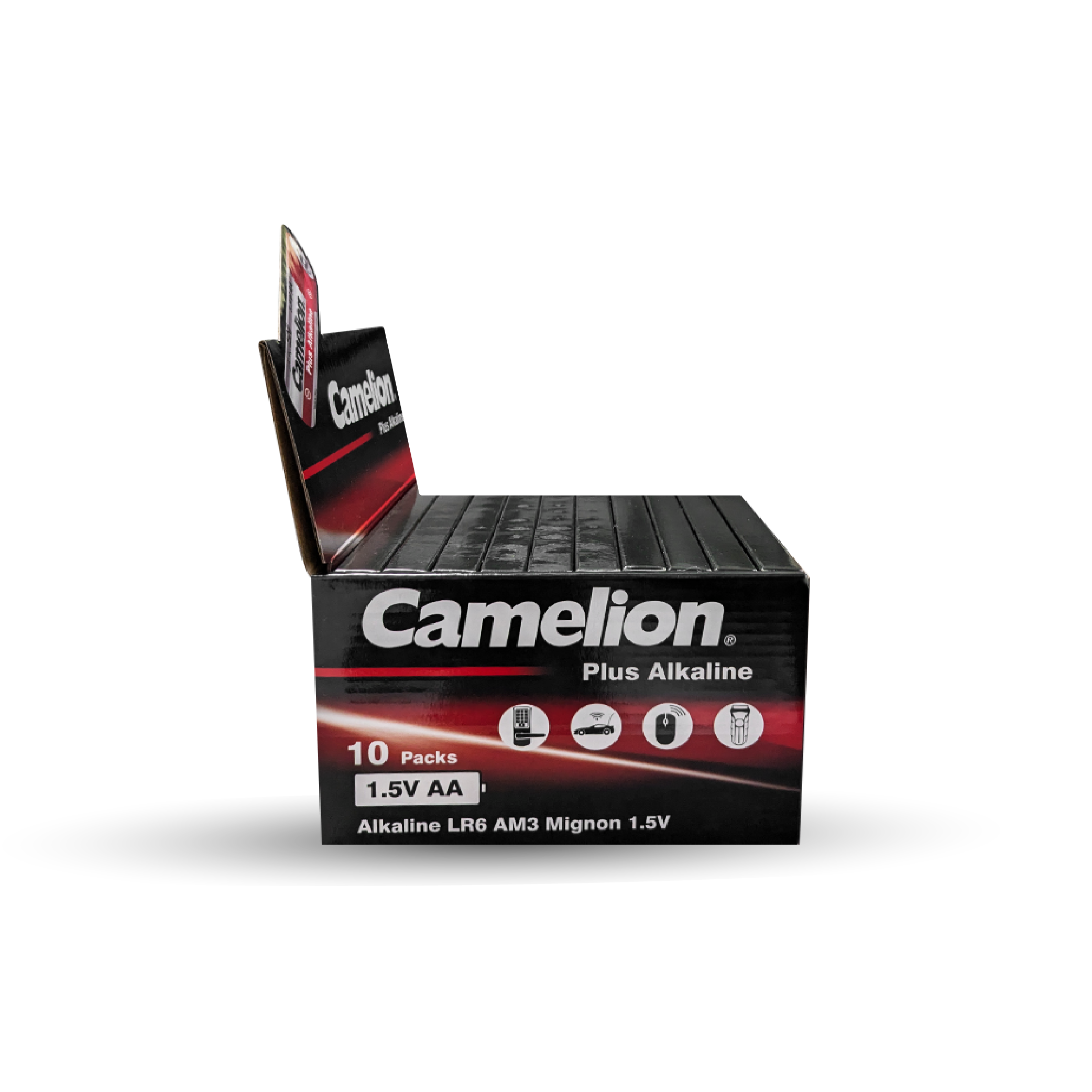 Camelion Battery - Wholesale Retailer Display - Paper & Novelty - Camelion AA Plus Alkaline 24pk Box Counter Display (10pk)3