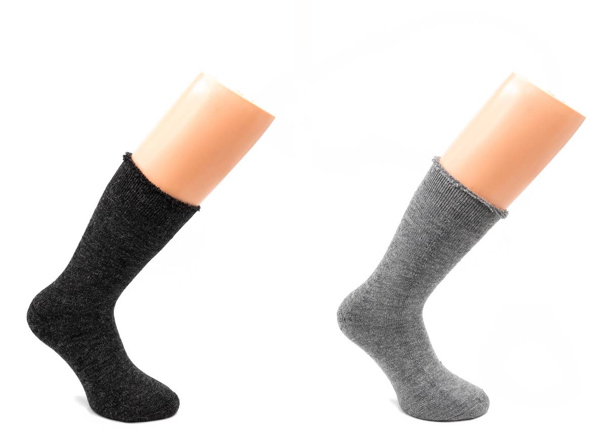 Assorted 2 Pairs - Short Alpaca Socks in Terry - Terry Alpaca for wholesale on Faire1