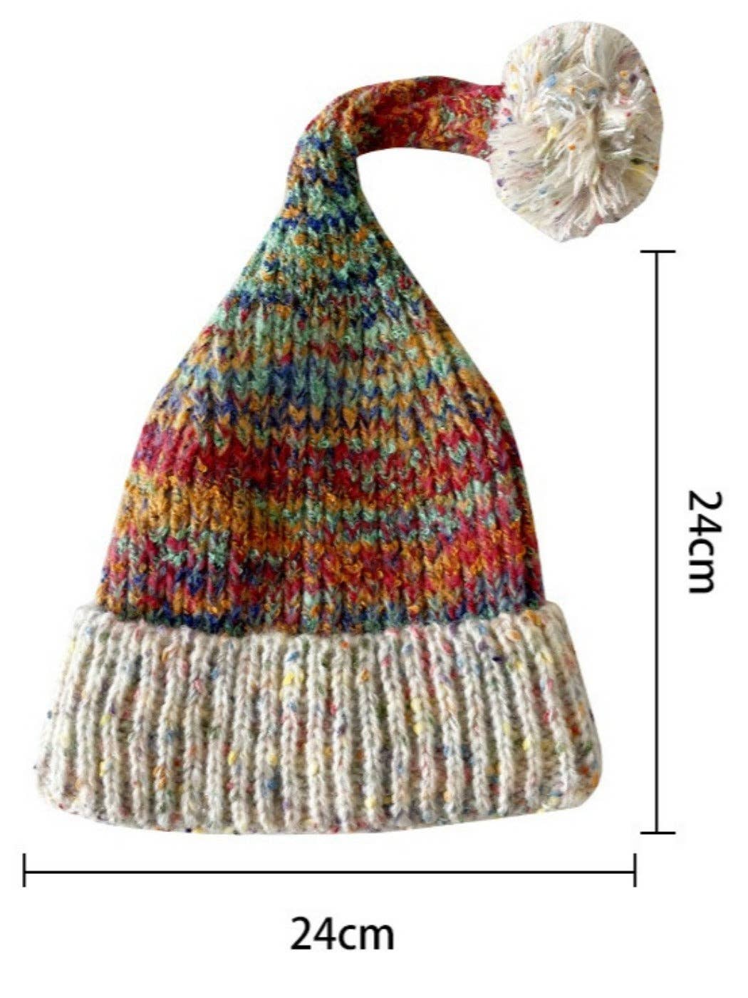 Funkyrel® Atzbranding Limited - Venta al por mayor Gorro de lana - Mujer - Haila - Gorro de Punto Vintage Colorido y Cálido con Borla6