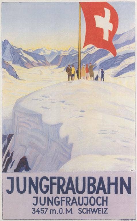 Found Image Press - Wholesale Stationery/Notecard Set - Greeting Card TR-551 Jungfraujoch, Alps0