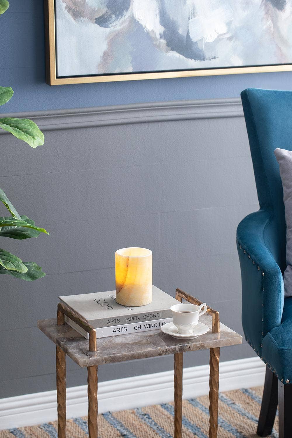 A&B Home Group Inc. - Wholesale Flameless candle - D4x5" LED Faux Pillar Candle - Cream5