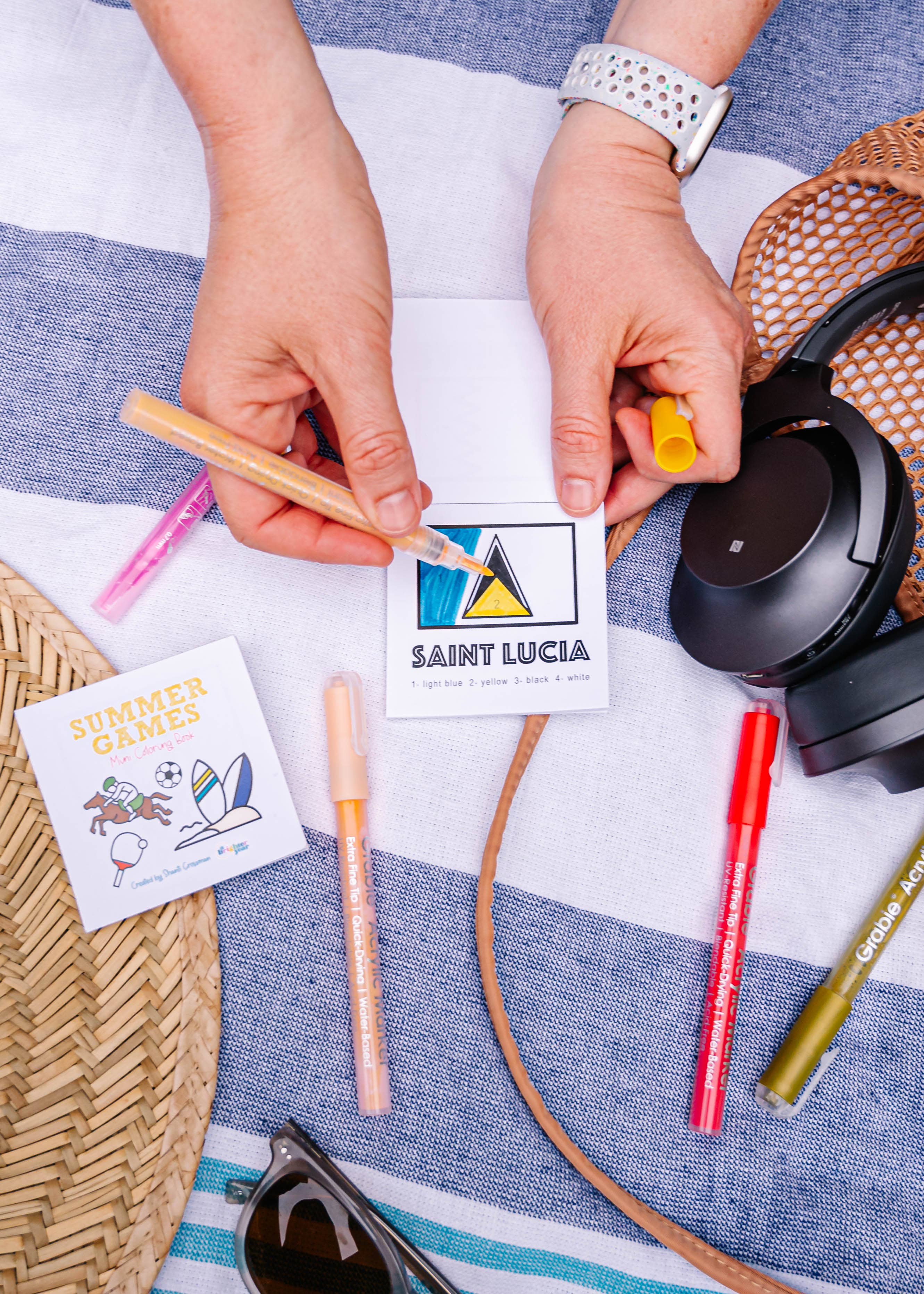 A Brighter Year – Engroshandel Malebog - Børn og baby – Verdens flag Farve efter nummer Børns mini malebog7