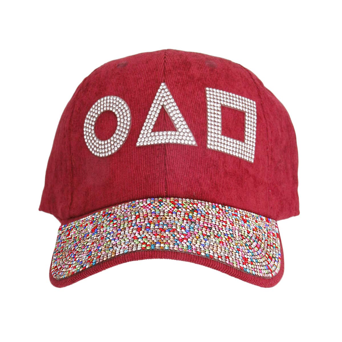 PinktownUSA - Vendita all'ingrosso Cappellino da baseball - Donna - Cappello da gioco Squid Games in velluto a coste bordeaux1