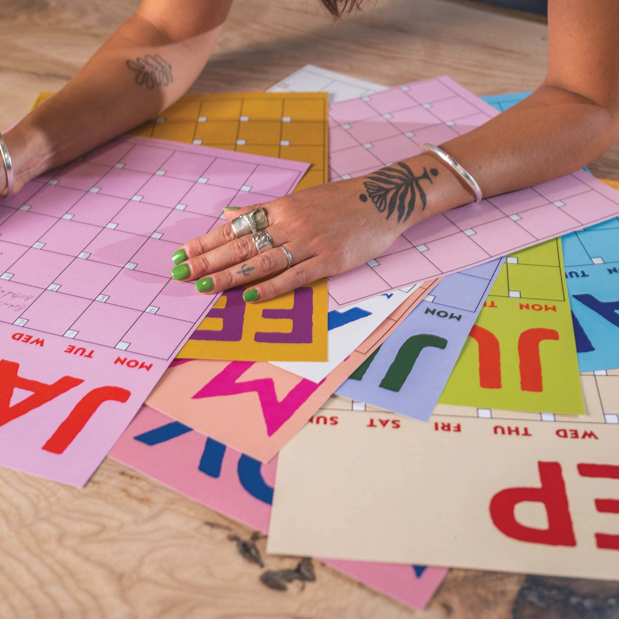 Good Tuesday - Wholesale Planner - Undated A3 Planner | 12 Pages | Colourburst | Sunday Start1