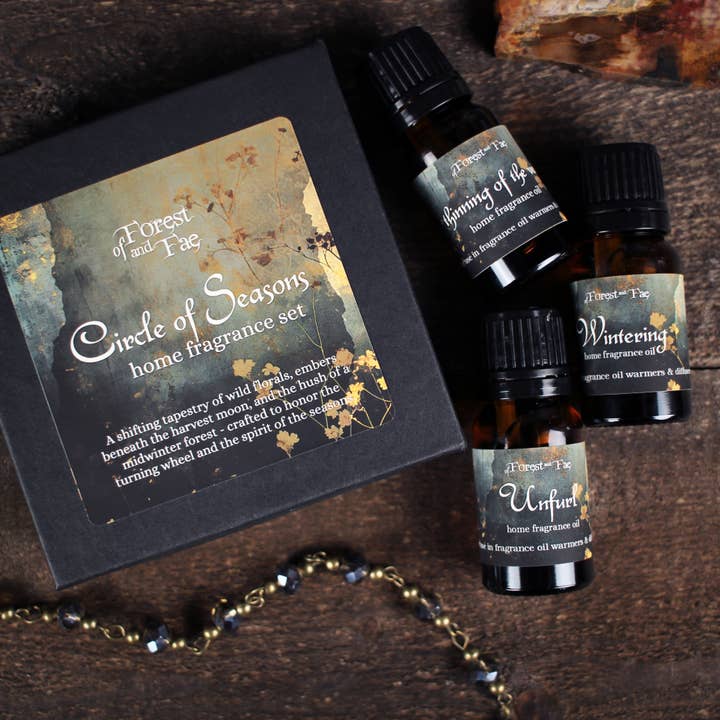 of Forest and Fae - Wholesale Fragrance Oil - Circle of Seasons • 3 Witchy Home Fragrances for Diffusers1