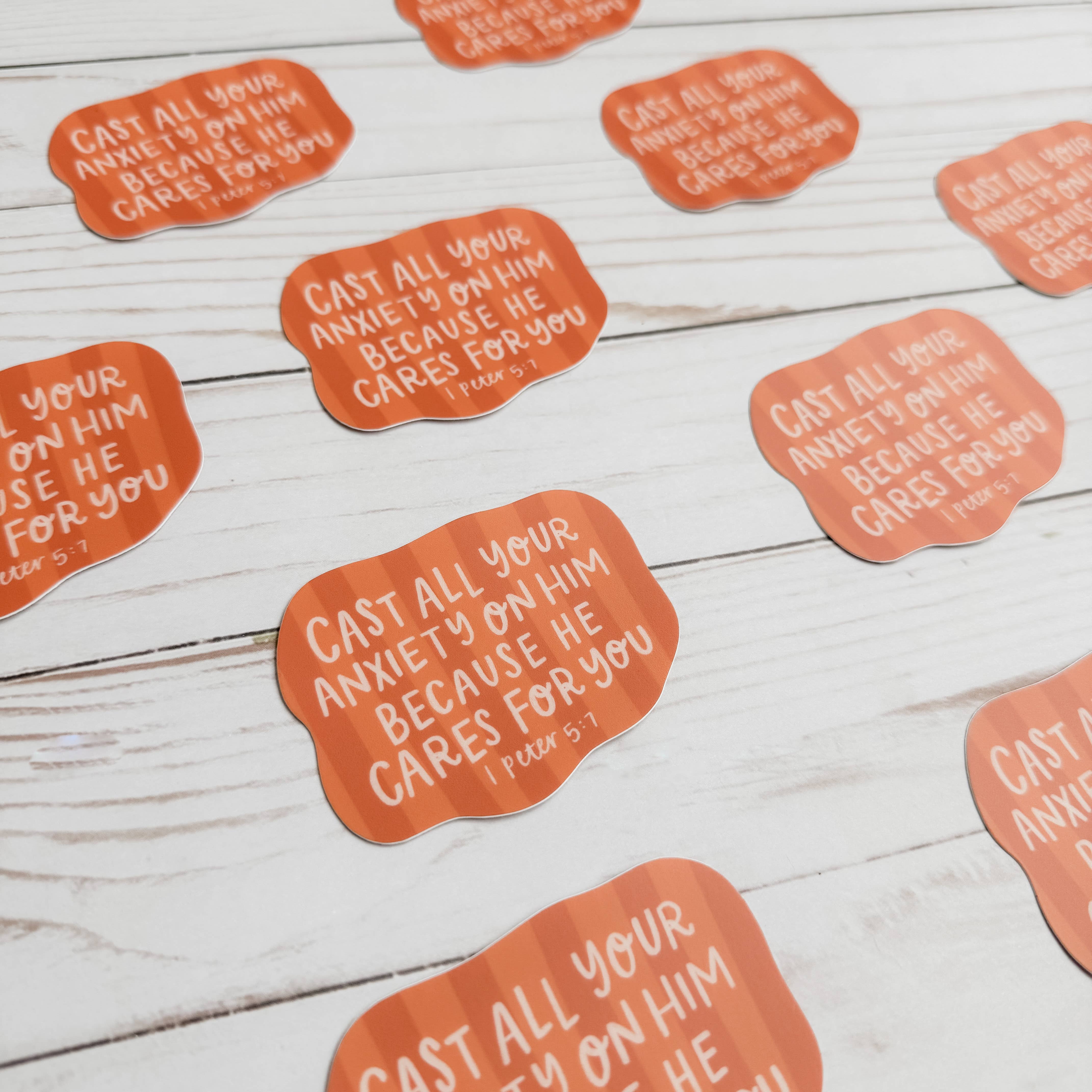swaygirls - Wholesale Sticker - 1 Peter 5:7 Sticker | Christian stickers about faith, Bible10