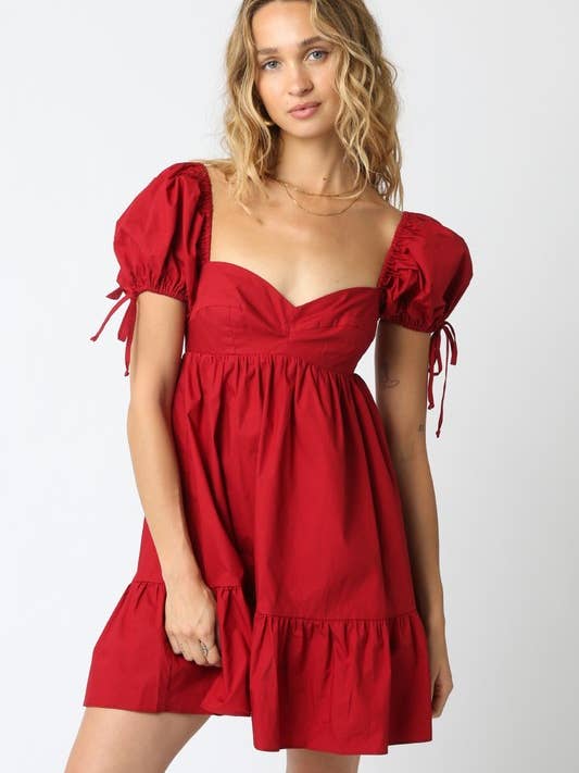 Baby Doll Tie Dress for wholesale by Olivaceous