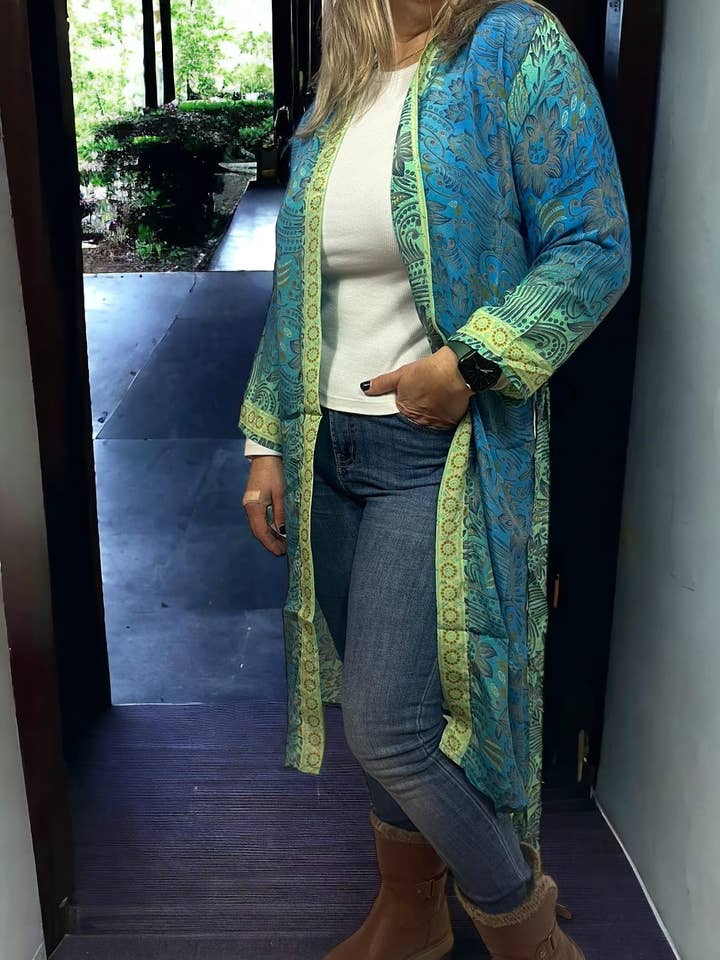 Nola by bijusol - Wholesale Kimono - Women's - Silk Kimono Jacket