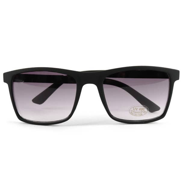 Lunettes de soleil rectangulaires noires pour la vente par Selini New York