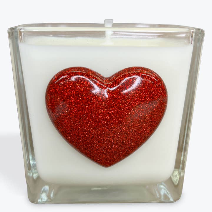 Agape - Vela Coração Vermelho 10oz por atacado de Abba Christian Products