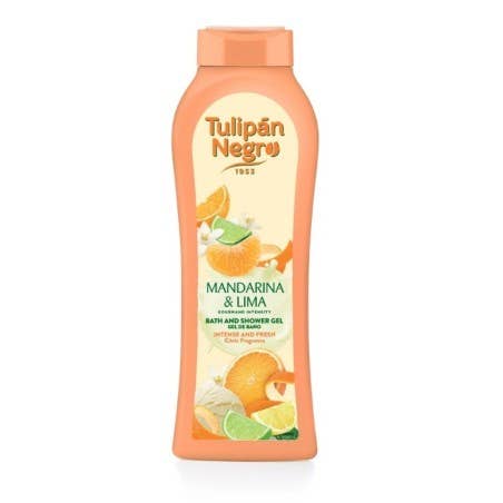 Kcosmetique – Großhandel Duschgel – Tulipán Negro Duschgel 650 ml mit Mandarine und Zitrone1