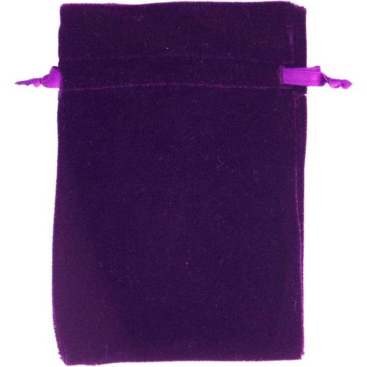 Unlined Velvet Bag 4x6 - Purple (Each) for wholesale by Kheops International
