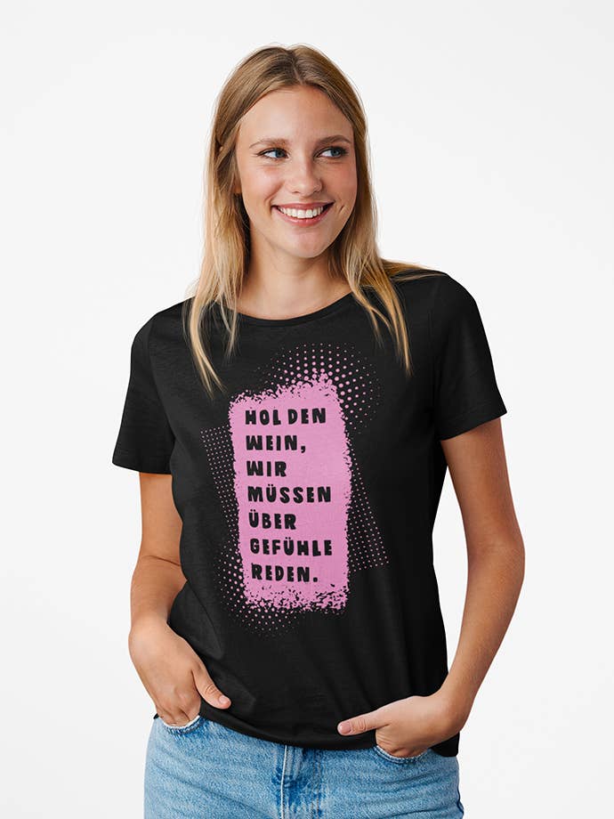 Hol den Wein Damesshirt met ronde hals (diverse kleuren) voor wholesale door Your Shirt Design GbR