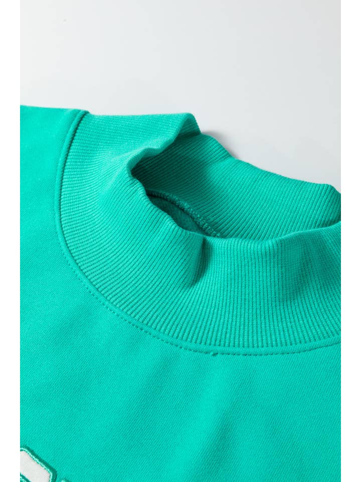 66DISCO - Vente Sweat-shirt – femme - Sweatshirt bénie brodée à col montant taille plus 66 (S-4X)32